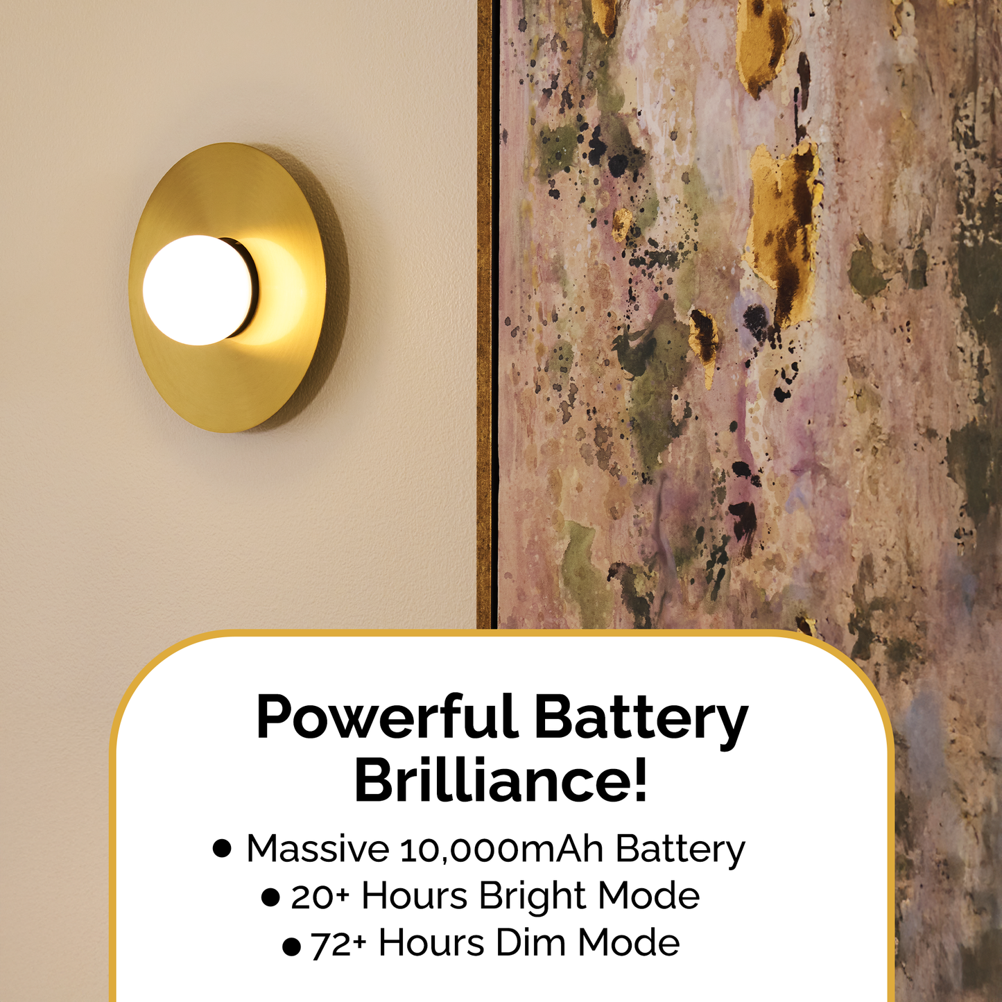 Nova Wireless Battery Operated Wall Sconces