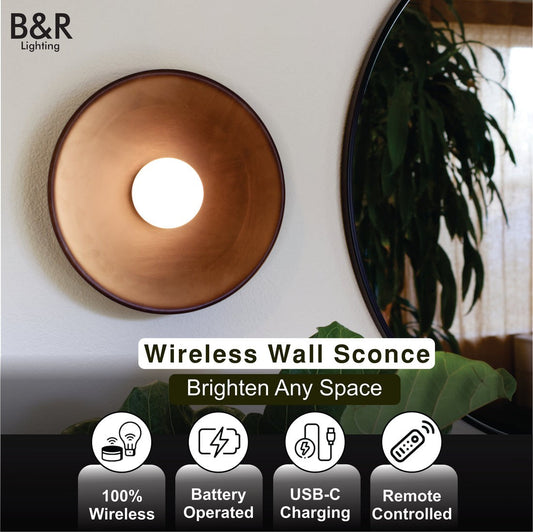wireless wall sconce lights